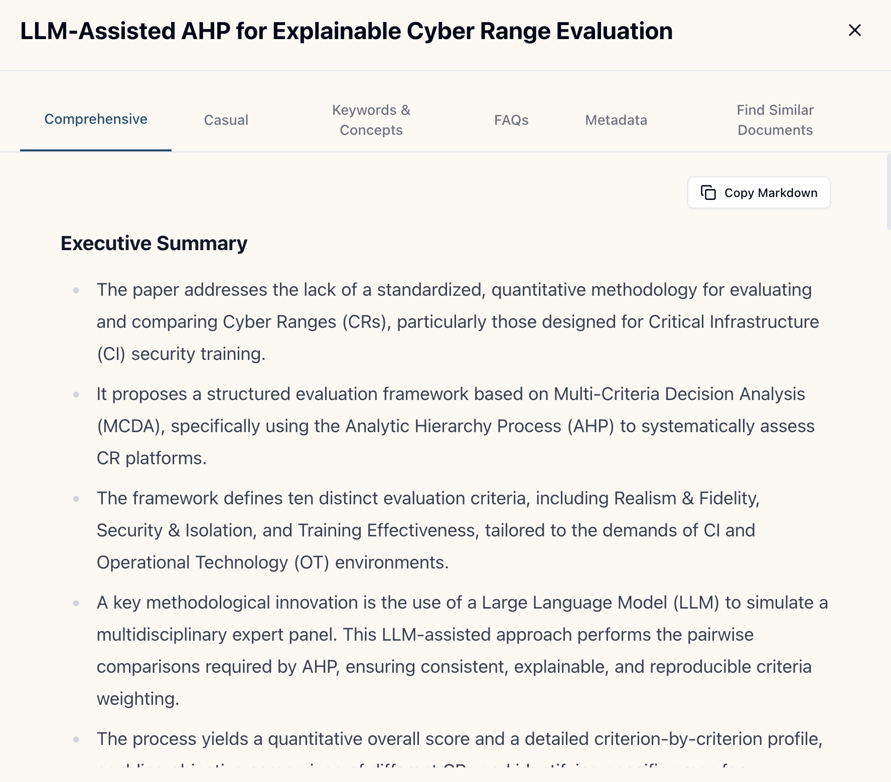 Assay Executive Summary